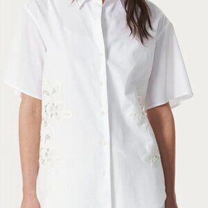 NWT Rag & Bone Amy Lace Poplin Shirt Size XS